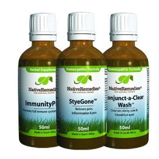 Native Remedies Ultra Pack (Styegone 50 ml, Conjunct A Clear Wash 50 ml, Immunityplus 50 ml) Health & Personal Care