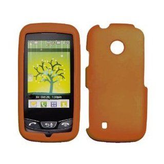 LG UN270 / Beacon Leather Honey Burnt Orange Plastic Case, SnapOn, Protector, Cover Cell Phones & Accessories