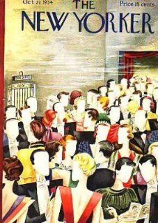 1934 New Yorker October 27 Theatre Intermission 42nd St  