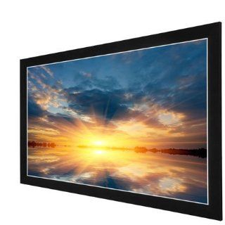 Black Aluminum Frame Projector Matte White Wide Screen Fixed Wall Mount 84" Diagonal 169 Ratio 73x41 Inch View Area for Home Theater Office HD Projection Panel Electronics