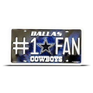 Dallas Cowboys #1 Fan Metal Tag License Plate Football 801  Sports Related Collectibles  Sports & Outdoors