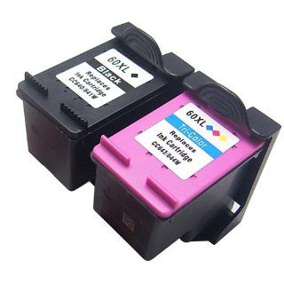 Generic Remanufactured Ink Cartridges Compatible with HP 60XL Pack of 2