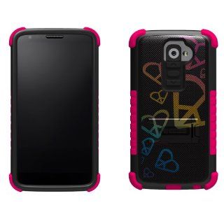 LG G2 D801/VS980 Tri Shield Rainbow Harts Cell Phones & Accessories