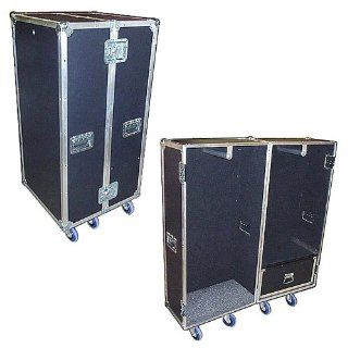 Wardrobe 'Double Sided' Travel ATA Case w/Wheels   Heavy Duty 3/8" Ply Musical Instruments