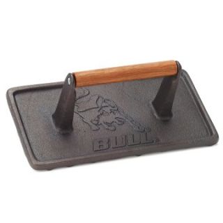 Bull Cast Iron Rectangular Grill Press   Grill Accessories