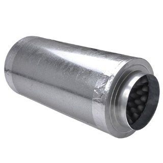 4" Inch Inline Muffler Noise Reducer Silencer for Duct Fan Air Blower Grow Room   Decorative Signs