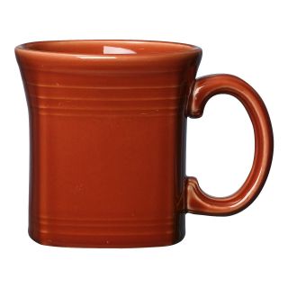 Fiesta Paprika Square Mug 13 oz.   Set of 4   Coffee Mugs