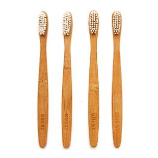 Izola 804 Bamboo Guest Toothbrush, Set of 4   Wood Toothbrush