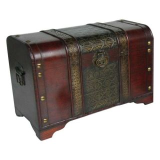 Antiqued Victorian Steamer Trunk   Coffee Tables