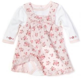 Little Me Baby Girls Newborn Vintage Floral Cord Jumper Set, Pink Floral, 3 Months Infant And Toddler Dresses Clothing