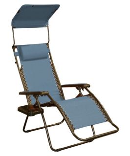 Newtons Zero Gravity Lounge Chair with Sun Shade and Drink Tray   Outdoor Chaise Lounges
