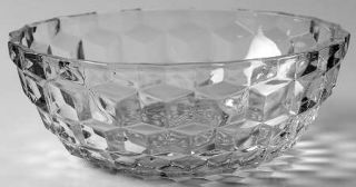 Jeannette Cube Clear Salad Bowl   Clear, Depression Glass