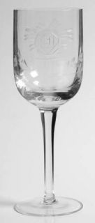 Crystal Clear 2690 Wine Glass   Stem#2690, Cut Floral Design