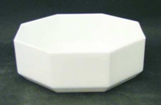 Arcoroc Octime White Cereal Bowl   White, Eight Sided