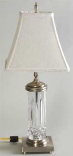 Waterford Lismore 22 Electric Lamp & Shade   Vertical Cut On Bowl,Multisided St