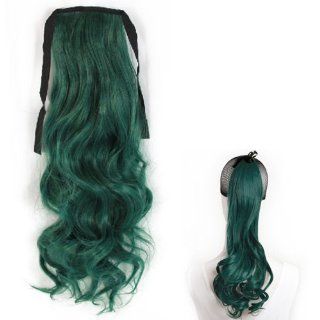 Beautiful Green Hairpiece Ponytail Extension Cosplay Long Hair Piece Toys & Games