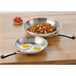 Calphalon Simply Stainless Steel 2 Piece Omelette Pan Set   Fry Pans & Skillets