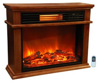 LifeSmart Compact Infrared Fireplace   Portable Infrared Heaters