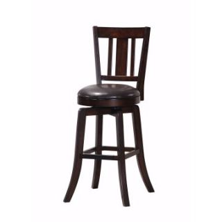 Steve Silver Gimlet Straight Back Swivel Bar Stools   Espresso   Set of 2   Dining Chairs