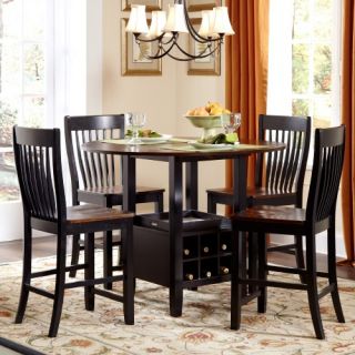 AHB Ashbury Coastal Grey Counter Height Round Dining Table   Dining Tables