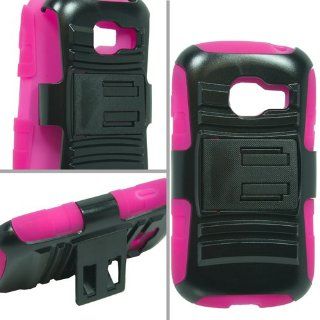 Pink Rhino Hybrid Gel Case Cover w/ Stand for Samsung Galaxy Centura S738 + Pen Stylus Cell Phones & Accessories