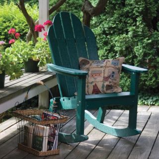 Great American Woodies Lifestyle Recycled Plastic Adirondack Rocker   Outdoor Rocking Chairs