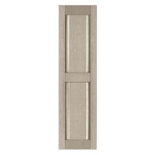 Perfect Shutters 10W in. Classic Panel Straight Top Vinyl Shutters   Exterior Window Shutters