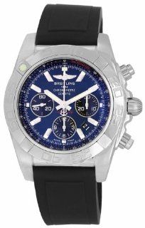 Breitling Men's AB011012/C789 Chronomat B01 Blue Chronograph Dial Watch at  Men's Watch store.