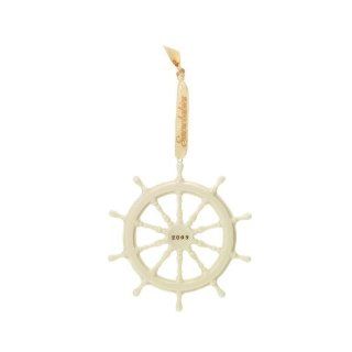 Department 56 Snowbaby Ship's Wheel Ornament   Decorative Hanging Ornaments
