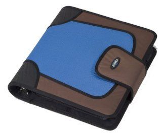 Case it S 815 Velcro Closure Binder, Brown and Periwinkle  Students Themed Binders 