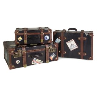 Labeled Suitcases   Set of 3   Storage Chests