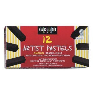 Charcoal Square Pastels (pack of 12) Health & Personal Care