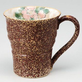 KUTANI YAKI(ware) Coffee Mug Flower Made in Japan  