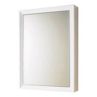 DECOLAV Mirrored 22W x 30H in. White Surface Mount Medicine Cabinet 9730 WH   Surface Mount Medicine Cabinets