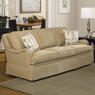 Charles Schneider Lakefront Flax Fabric Sofa with Accent Pillows   Sofas