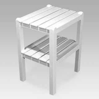 POLYWOOD® Recycled Plastic Traditional 2 Shelf Side Table   Adirondack Furniture