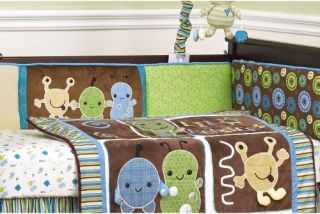 CoCaLo Peek A Boo Monsters Bumper   Baby Bedding & Sets