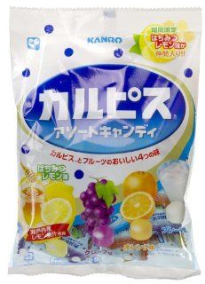 Kanro Calpis Assorted Flavor Candy (Japanese Import) [JU ICNI]  Hard Candy  Grocery & Gourmet Food
