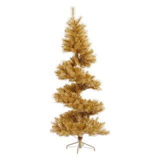 Vickerman 7 ft. Gold Glitter Spiral Tree   Christmas Trees