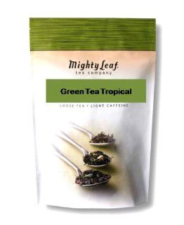 Mighty Leaf Green Tea Tropical 100ct.  Grocery Tea Sampler  Grocery & Gourmet Food