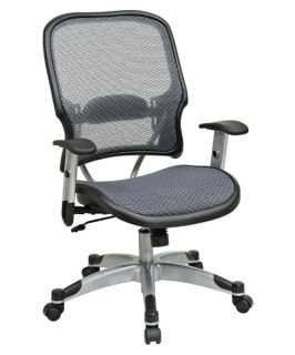 Office Star Professional Light AirGrid Seat and Back Managers Chair   Desk Chairs