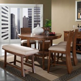 Somerton Dwelling Milan 6 piece Triangle Counter Height Set   Dining Table Sets