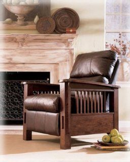 Monarch Valley Harness High Leg Recliner By Ashley Furniture   Mission Style Furniture Chair Recliner