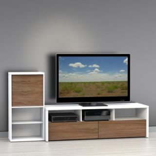 Nexera Liber T 60 in. TV Stand with Single Storage Short   TV Stands