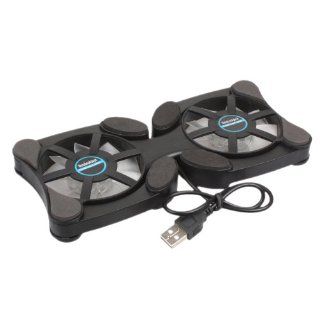 Notebook Fans with LED Light USB Power, Fit up to 7" 15" Notebooks, Black Color (YLT 798) Computers & Accessories