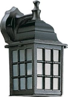 Quorum 798 15 Thomasville   One Light Wall Lantern, Black Finish with Opal Glass   Wall Porch Lights  