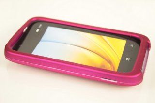 Nokia Lumia 822 Hard Case Cover for Metallic Pink + Earphone Cord Winder Cell Phones & Accessories