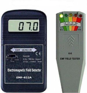 EMF 822A & K II / Two Of The Most Popular Paranormal EMF Meters Available   Emf Detector  