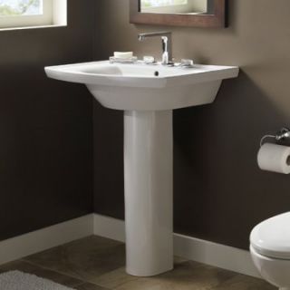 American Standard Tropic Grande 0404400 Pedestal Sink   White   Single Sink Bathroom Vanities