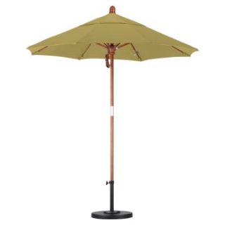 California Umbrella 7.5 ft. Wood and Fiberglass Sunbrella Market Umbrella   Commercial Patio Furniture
